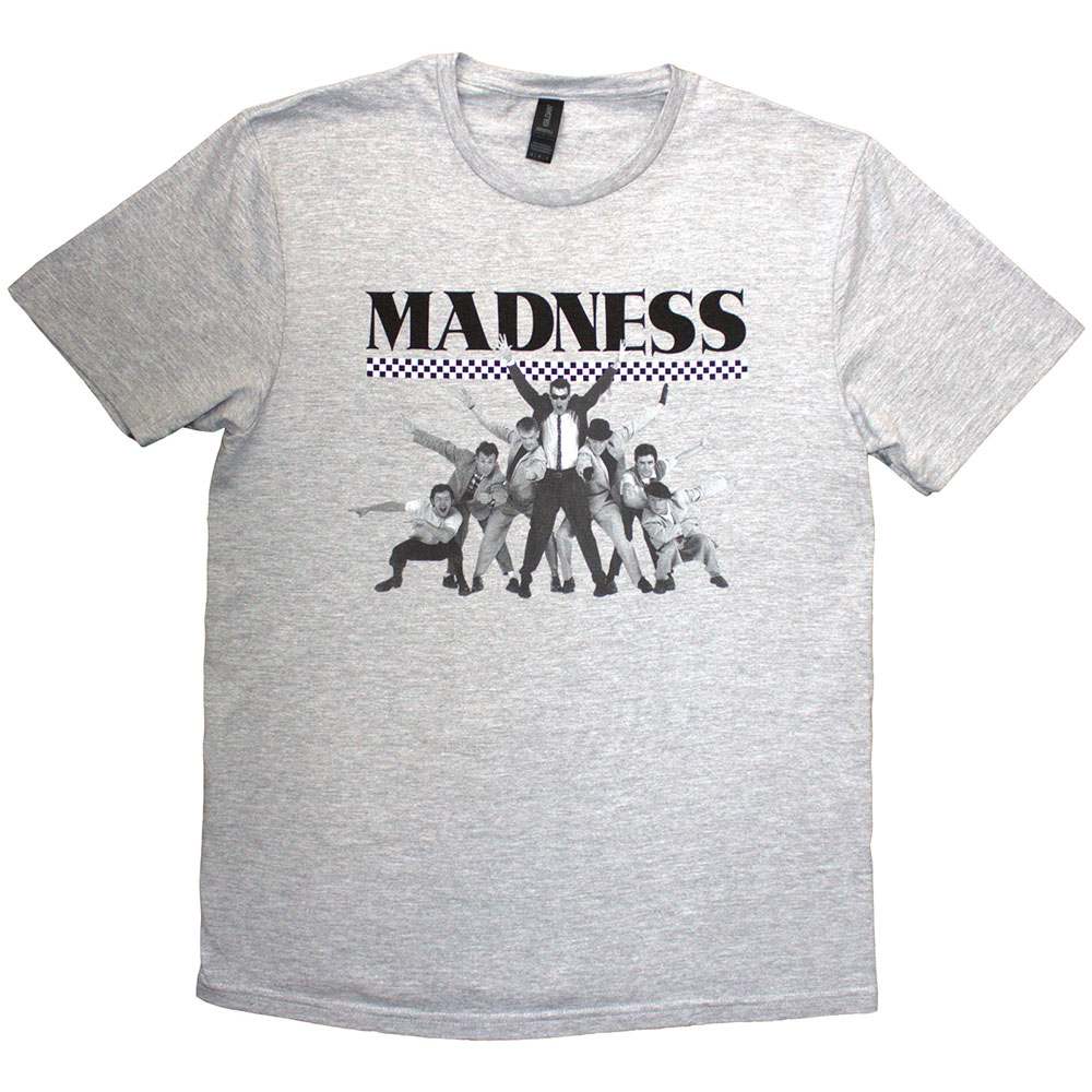Madness - 7 Check Heren Tshirt - Grijs